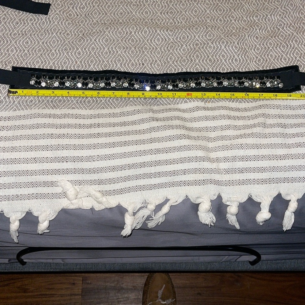 Prada Vintage Beaded Velvet Belt - Picture 4 of 6